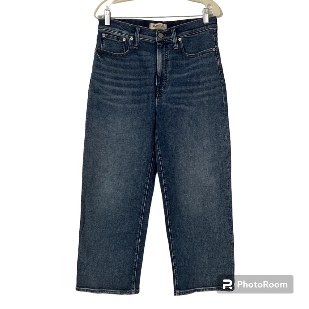 Madewell Slim Wide-Leg Crop Jeans in Reggie Wash